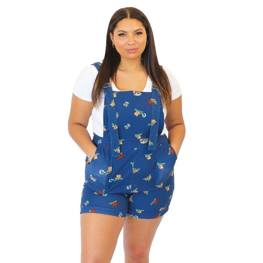 Cakeworthy Star Wars Grogu Child Short Overalls